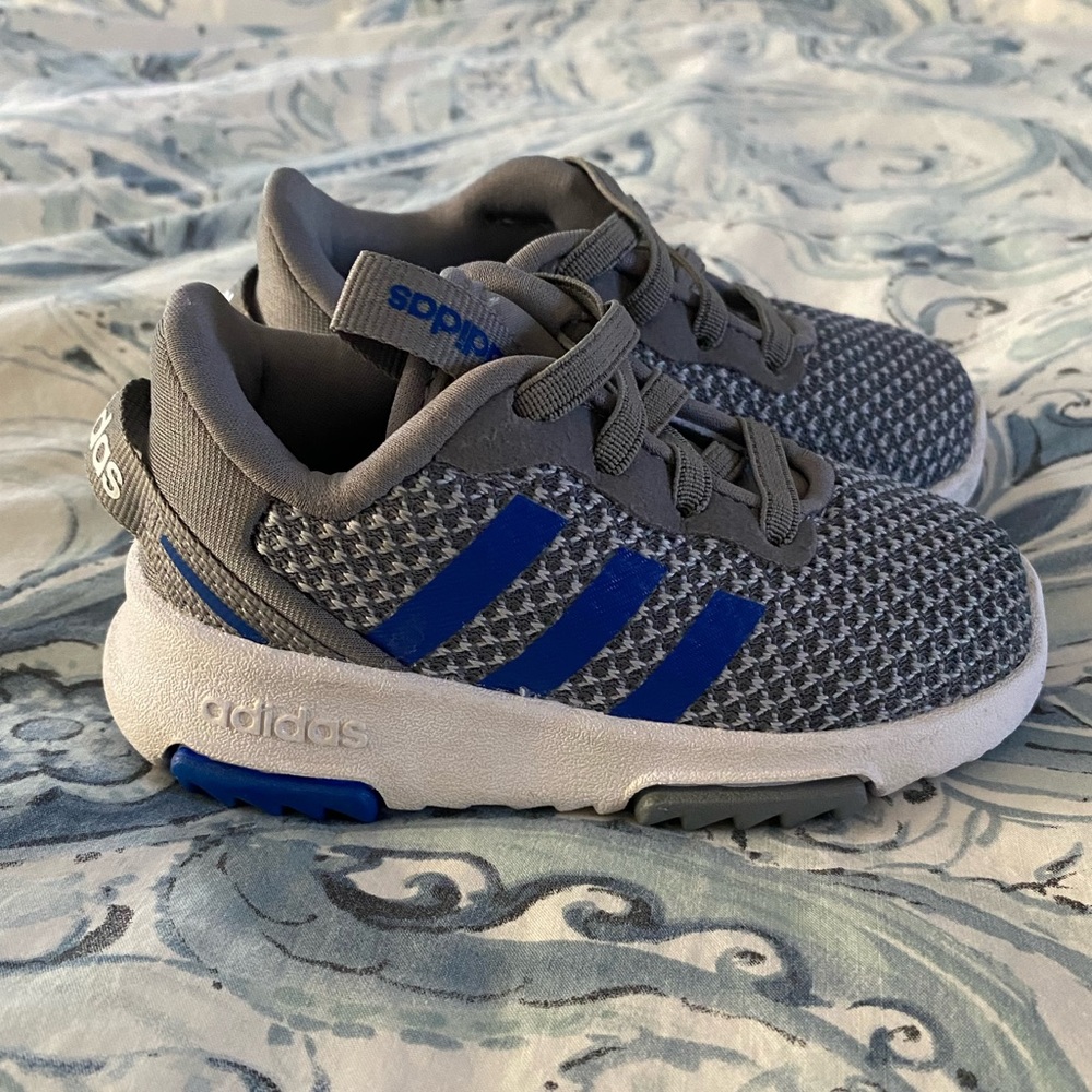 Toddler size 5 Adidas sneakers. Only worn a couple of times!